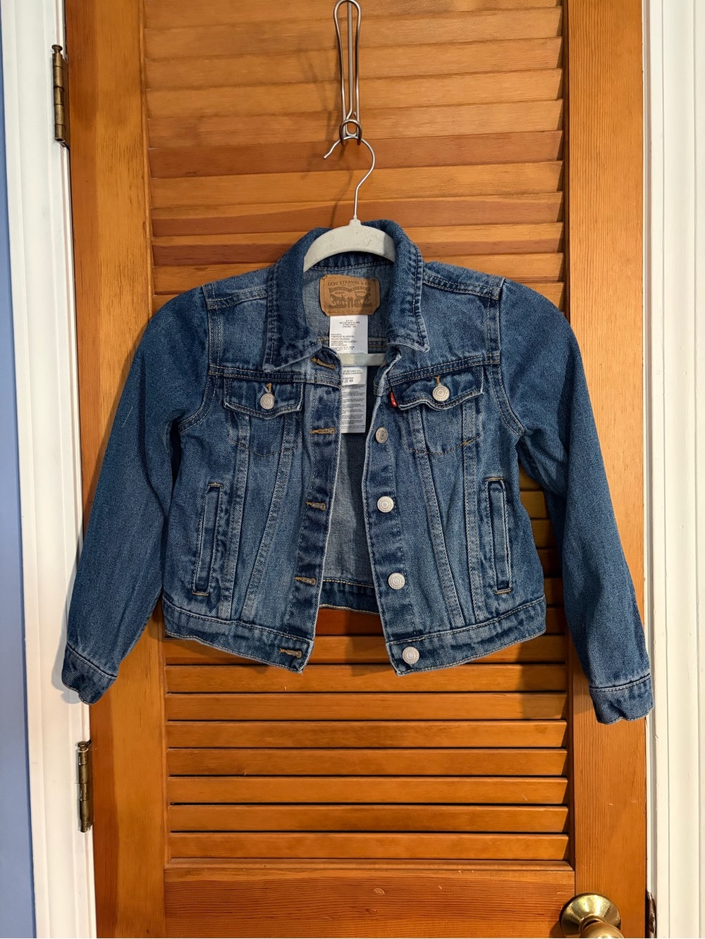Levi's Kids Dark Blue Denim Trucker Jacket
